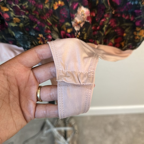 REVOLVE x Amanda Uprichard Hera Floral Plunge Neck Long Sleeve Bodysuit Size M - Picture 6 of 8